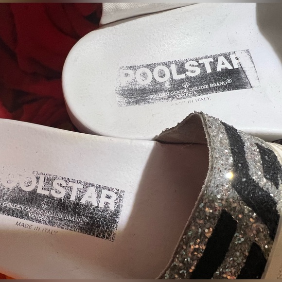 ✨Golden Goose Poolstar 39 Glitter Sparkle on white✨ - Picture 5 of 6
